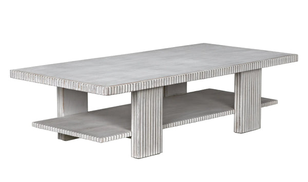 Noir -Humphrey Coffee Table, White Wash GTAB1125WH