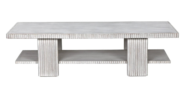 Noir -Humphrey Coffee Table, White Wash GTAB1125WH