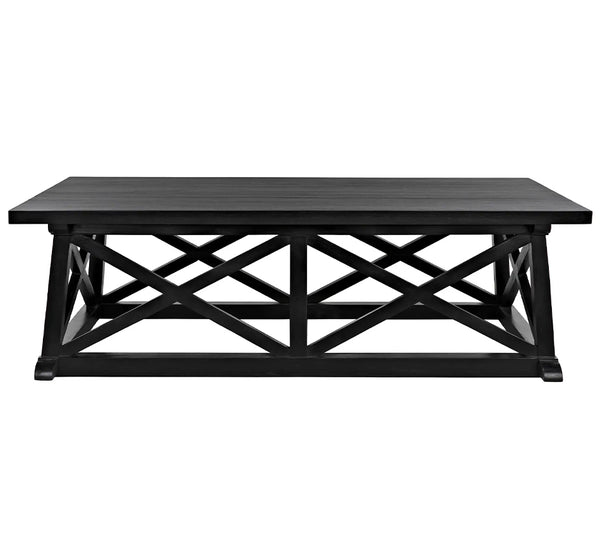 Noir Sutton Coffee Table,Hand Rubbed Black