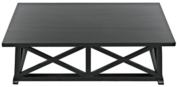 Noir Sutton Coffee Table,Hand Rubbed Black