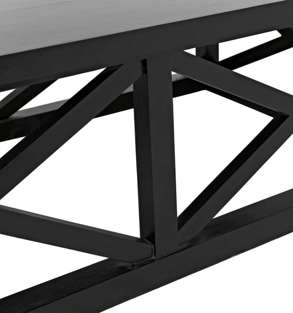 Noir Sutton Coffee Table,Hand Rubbed Black