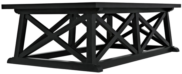 Noir Sutton Coffee Table,Hand Rubbed Black