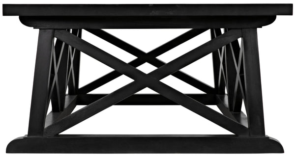 Noir Sutton Coffee Table,Hand Rubbed Black