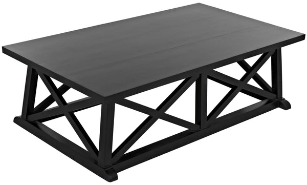 Noir Sutton Coffee Table,Hand Rubbed Black