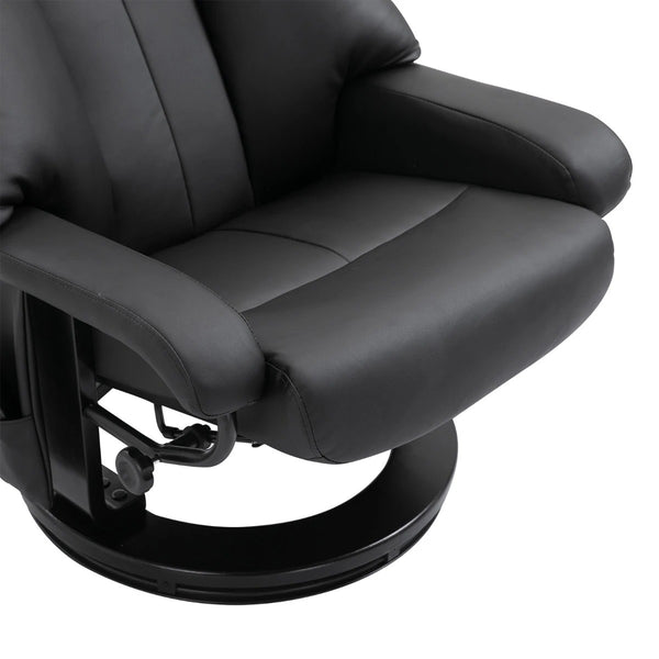 Wayne Recliner Chair with 10 Point Vibration  Massage and Footstool