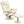 Carmen Swivel Recliner Chair with Ottoman with Round Wrapped Base