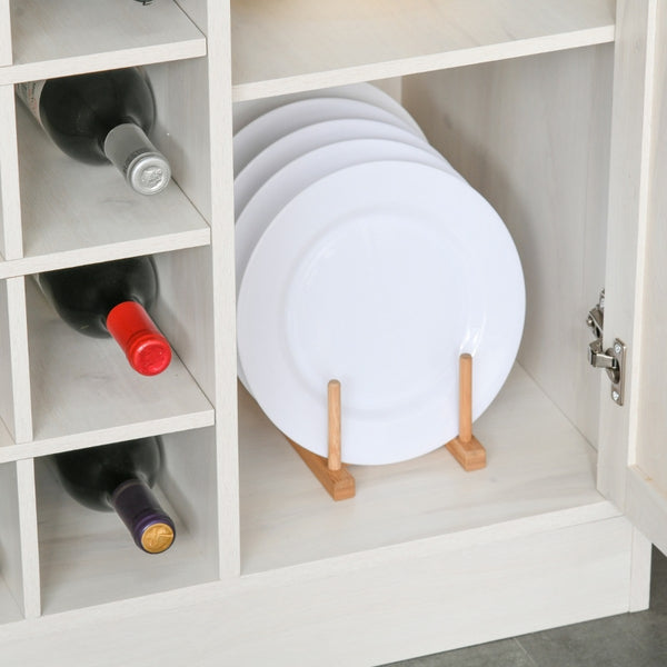 Versatile Storage: White Kitchen Pantry Cabinet with Optional Wine Rack