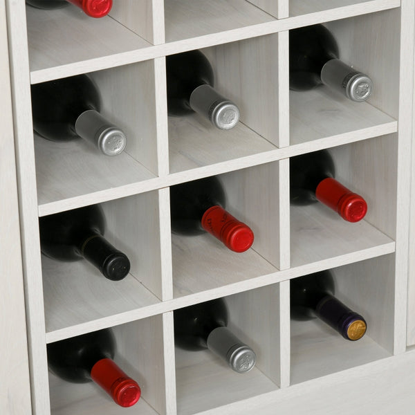 Versatile Storage: White Kitchen Pantry Cabinet with Optional Wine Rack
