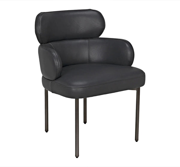 Noir -Syble Leather Chair