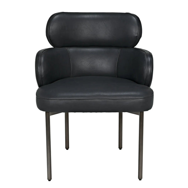 Noir -Syble Leather Chair