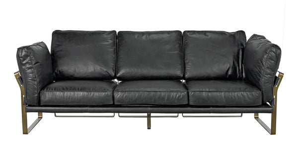 Noir -Apollo Leather Sofa