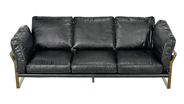 Noir -Apollo Leather Sofa