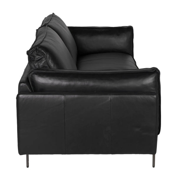 Noir -Ray Leather Sofa