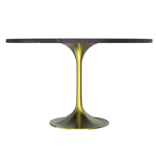 LeisureMod-Verve Mid-Century Modern 5 Pcs Round Dining Table Set