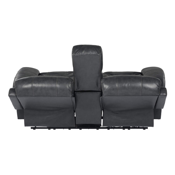 Luxe Leather Power Reclining Loveseat with Articulating Headrest & Console