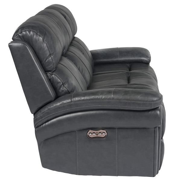 Luxe Leather Power Reclining Sofa with Articulating Headrest