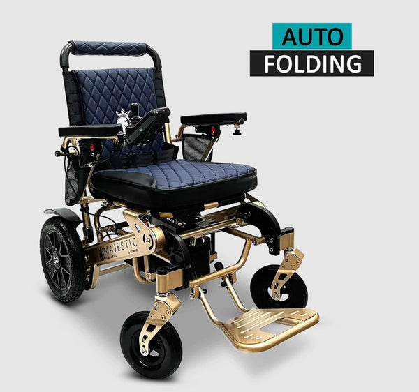ComfyGO MAJESTIC IQ-7000 Auto Folding Remote Controlled Electric Wheelchair+ Brushless Motor