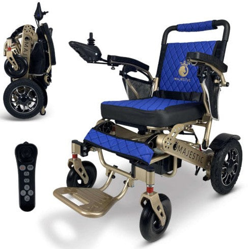 ComfyGO MAJESTIC IQ-7000 Auto Folding Remote Controlled Electric Wheelchair+ Brushless Motor