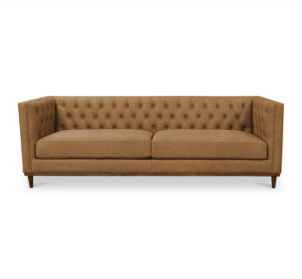 Moe's - Fielder Sofa Tan Leather