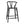 Noir Zola Counter Stool, Charcoal Black