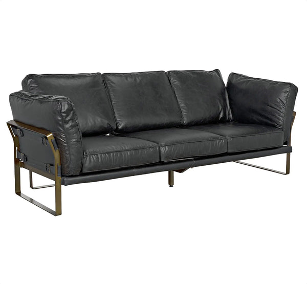 Noir -Apollo Leather Sofa