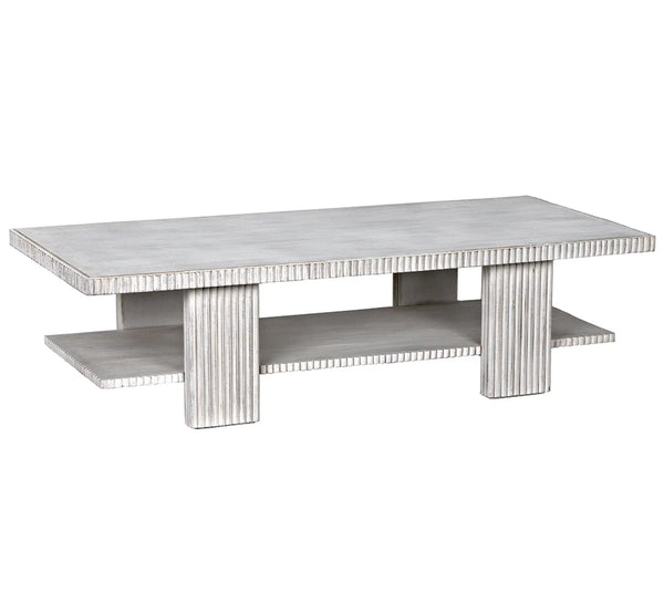 Noir -Humphrey Coffee Table, White Wash GTAB1125WH