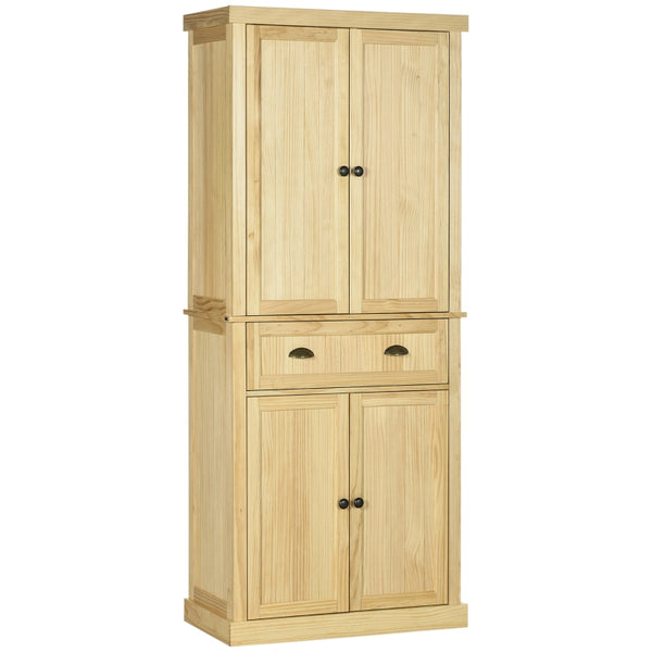 72" Pinewood Large Pantry Cabinet