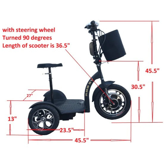 RMB Multi Point QR 3 Wheel Mobility Scooter