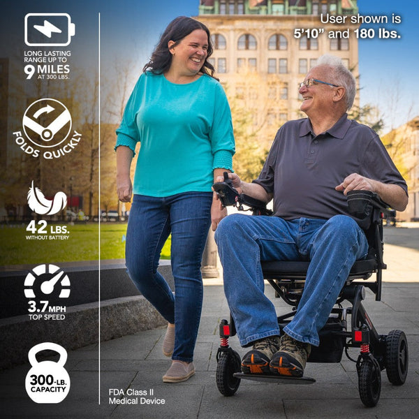 Rascal Carbon Cruiser Power Wheelchair (Mega Motion)