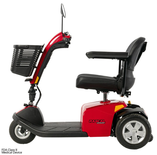 Rascal Conquest 3-Wheel Heavy-Duty Outdoor Mobility Scooter