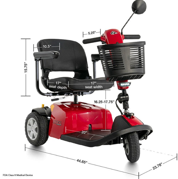 Rascal Conquest 3-Wheel Heavy-Duty Outdoor Mobility Scooter