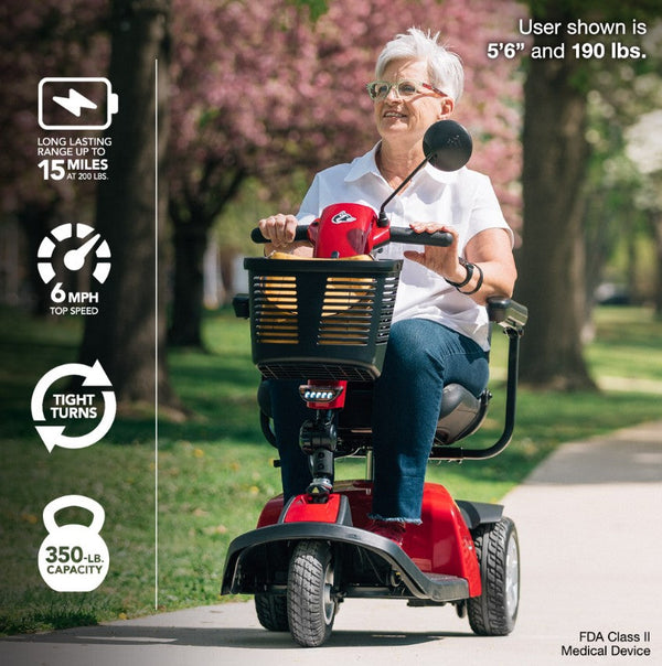 Rascal Conquest 3-Wheel Heavy-Duty Outdoor Mobility Scooter