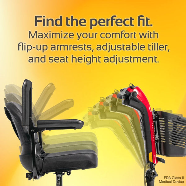 Rascal Conquest 3-Wheel Heavy-Duty Outdoor Mobility Scooter