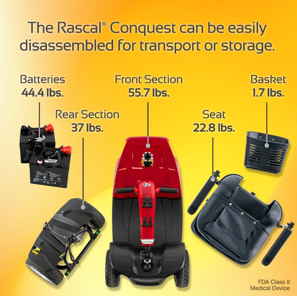 Rascal Conquest 4-Wheel Mobility Scooter