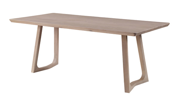 Moe's-Silas 5 Pieces Dining Table White Oak Set