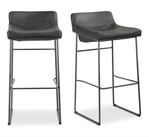 Starlet Leather Bar Stools Set of 2