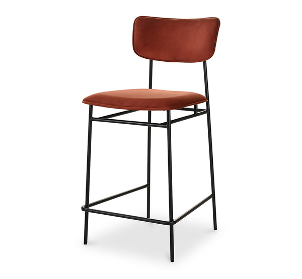 Moe's- Sailor Leather Counter Stool