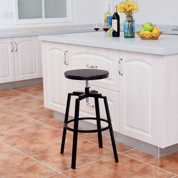 Swivel Adjustable Bar Height Stool Set of 4