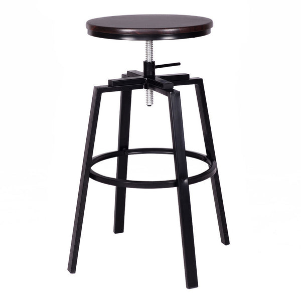 Swivel Adjustable Bar Height Stool Set of 4