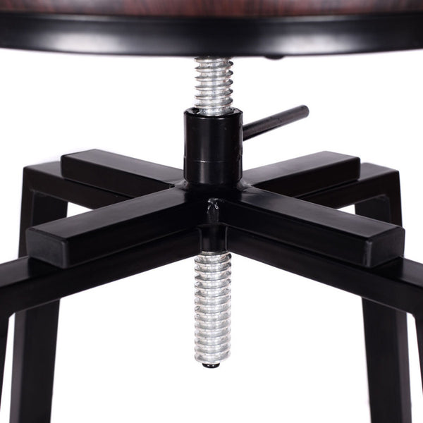 Swivel Adjustable Bar Height Stool Set of 4