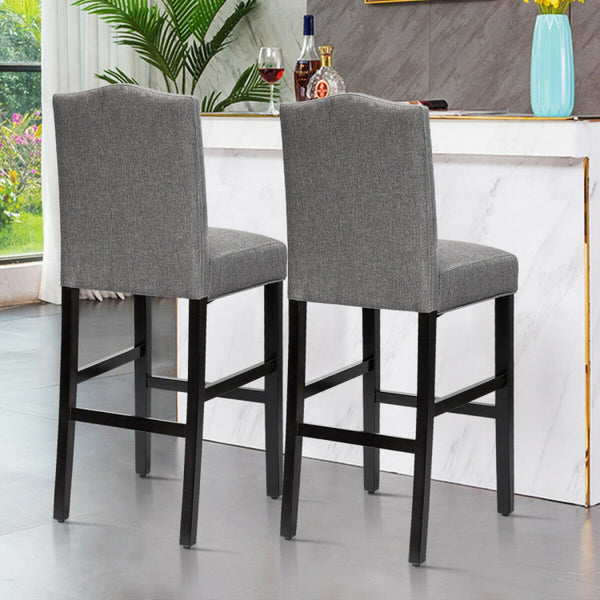30" Modern Design Bar Height Barstools with Thick Cushion