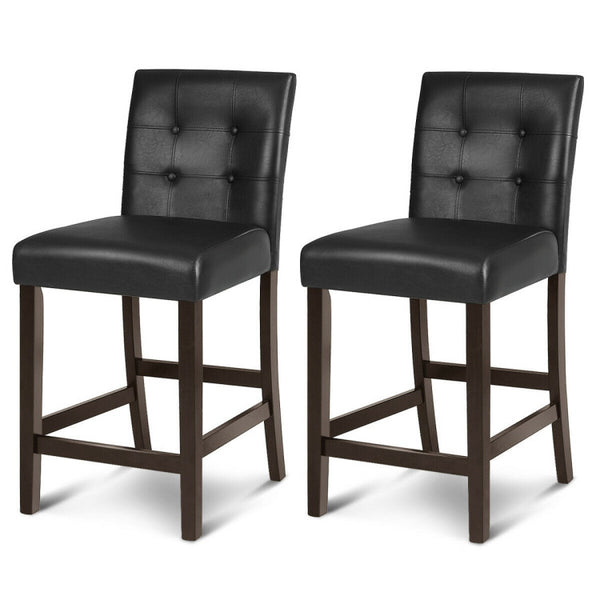 PVC Leather Counter Height Bar Stools