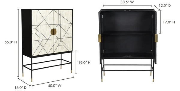 Moe's- Shaws Cabinet Cream and Black