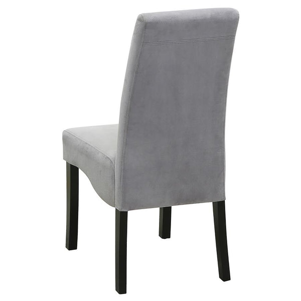 Coaster- Stanton Velvet Upholstered Dining Side Chair Grey (Set Of 2)