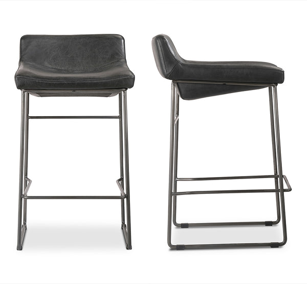 Starlet Leather Counter Stool Set of 2