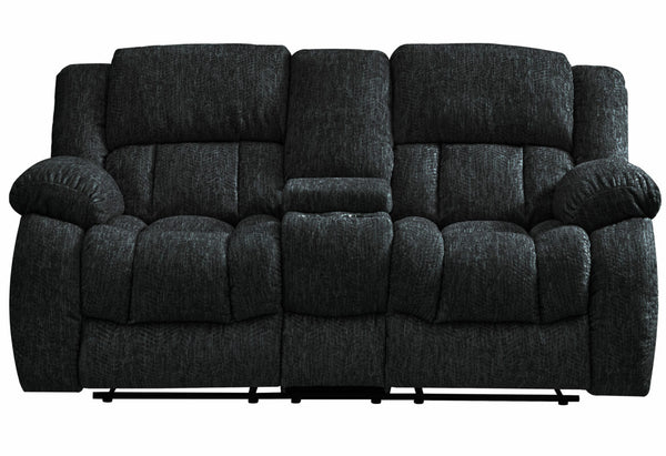 Global Furniture USA 3-Piece Ebony Reclining Sofa Set