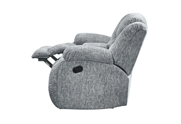 Global Furniture USA 3-Piece Grey Reclining Sofa Set