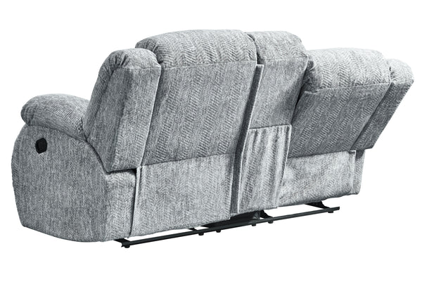 Global Furniture USA 3-Piece Grey Reclining Sofa Set