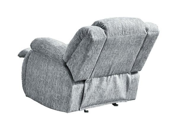 Global Furniture USA 3-Piece Grey Reclining Sofa Set