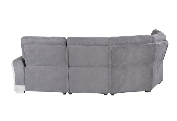 Global Furniture USA- U2682 Mist/Ash Sectional